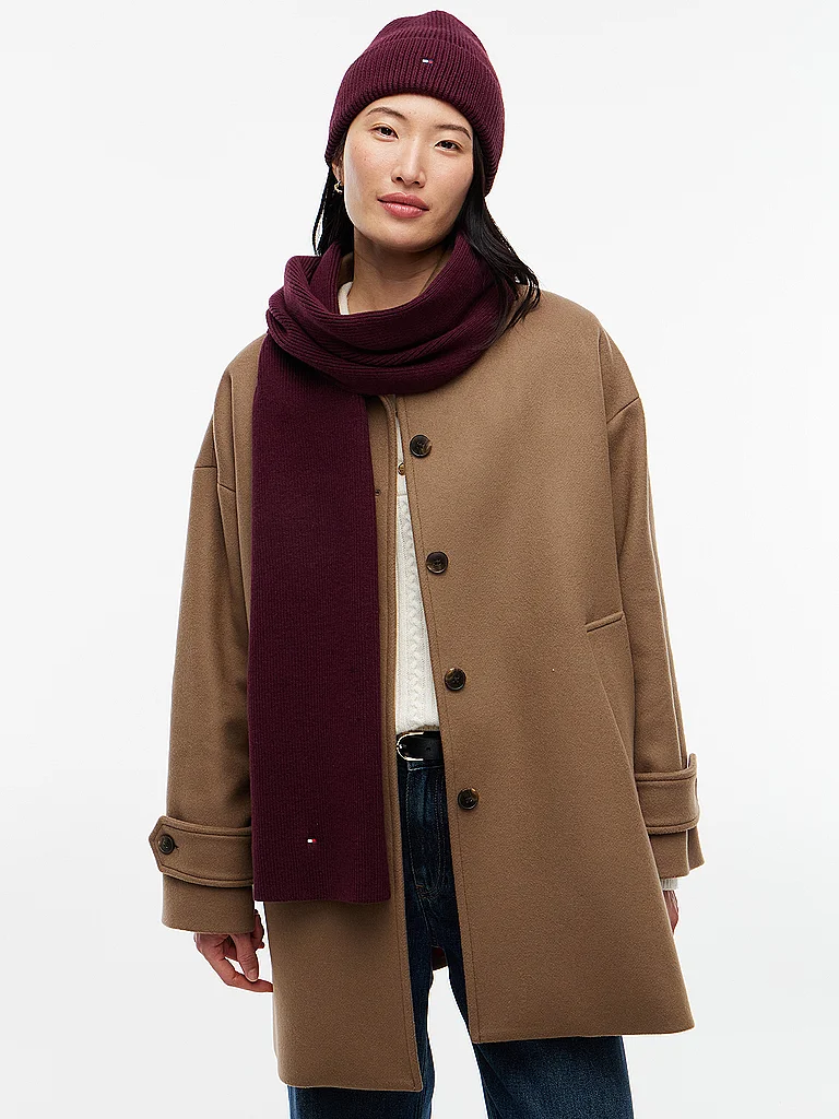 TOMMY HILFIGER Ensemble 2 pièces bonnet et écharpe camel - vue 5
